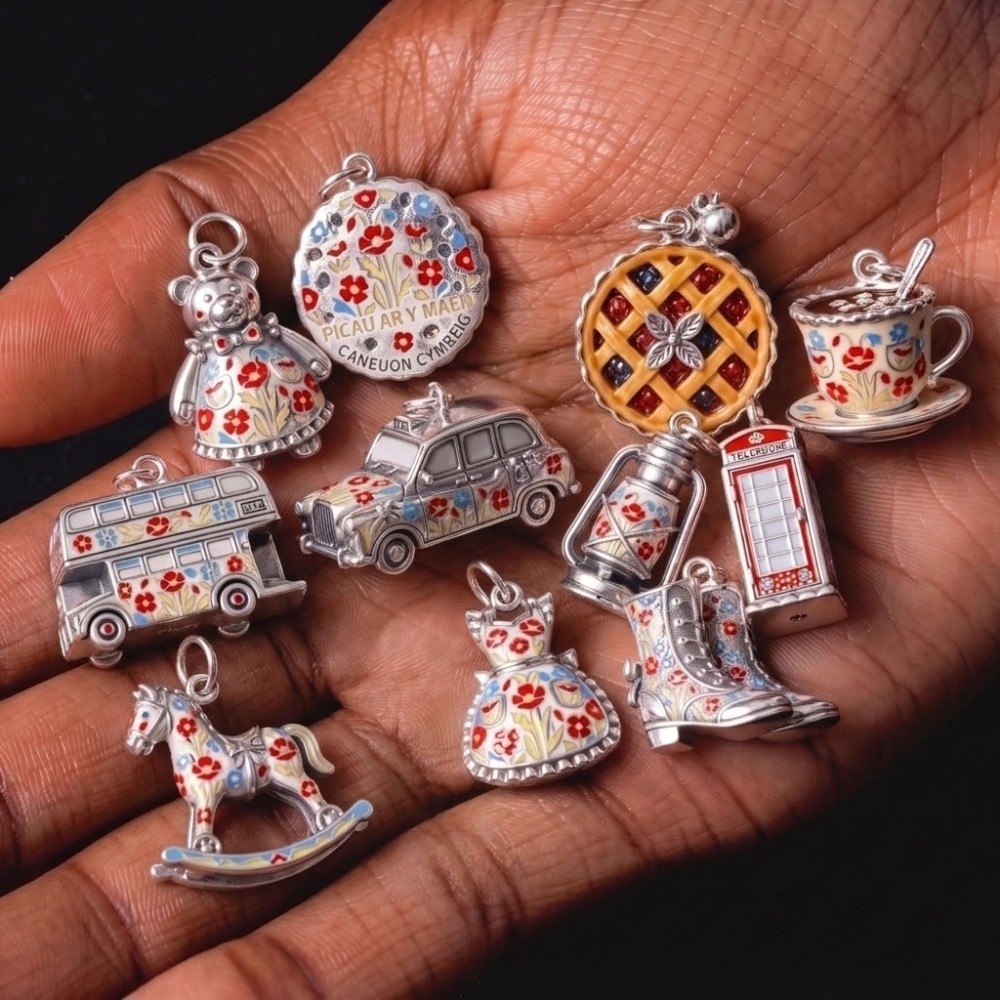 Jewelry Making London - Chique roestvrijstalen cartoonhangers, miniatuur emaille materiaal,