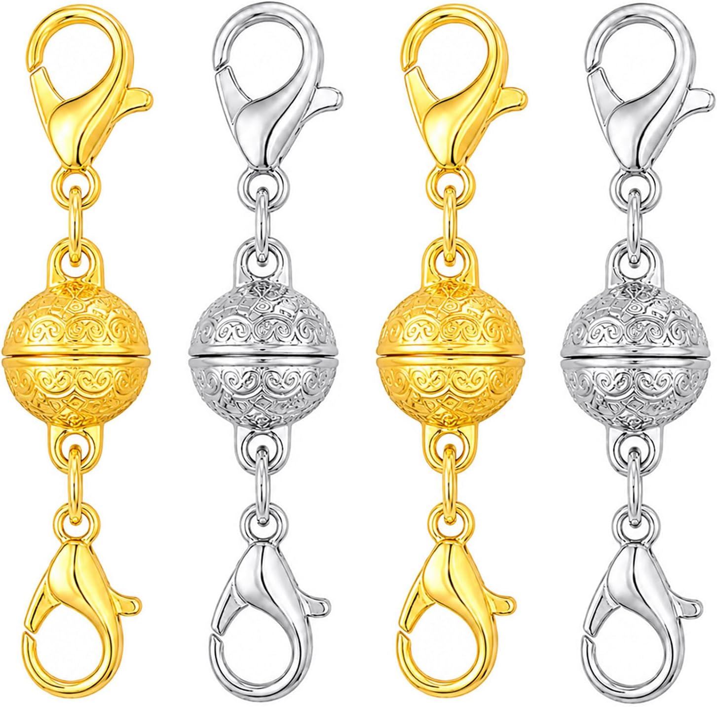Lobster Clasp Silver - Magnetische sluiting voor kettingen, met kreeftsluiting,