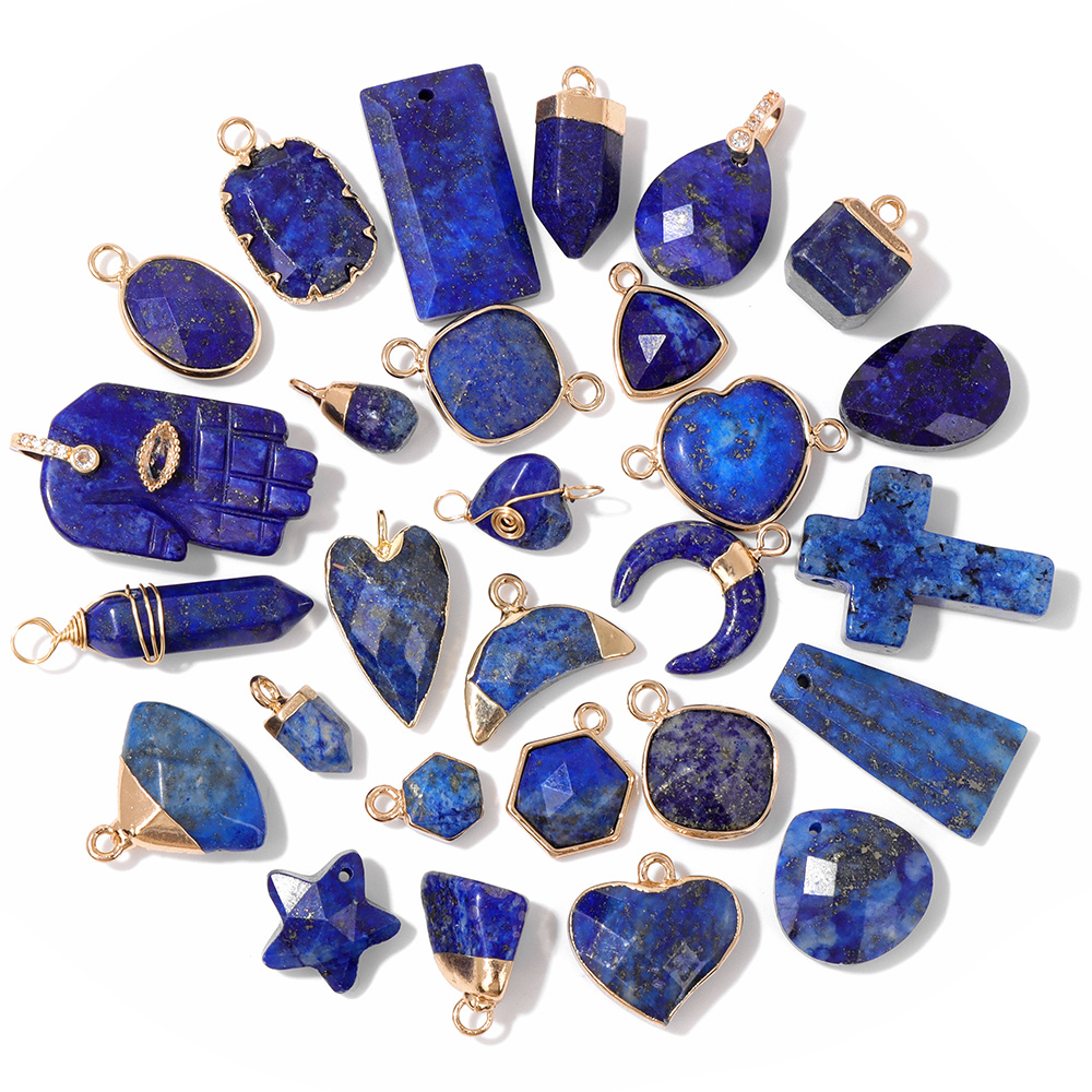5 Stks/partij Lapis Lazuli Ste - Jewelry Making Gemstones recensie en prijs
