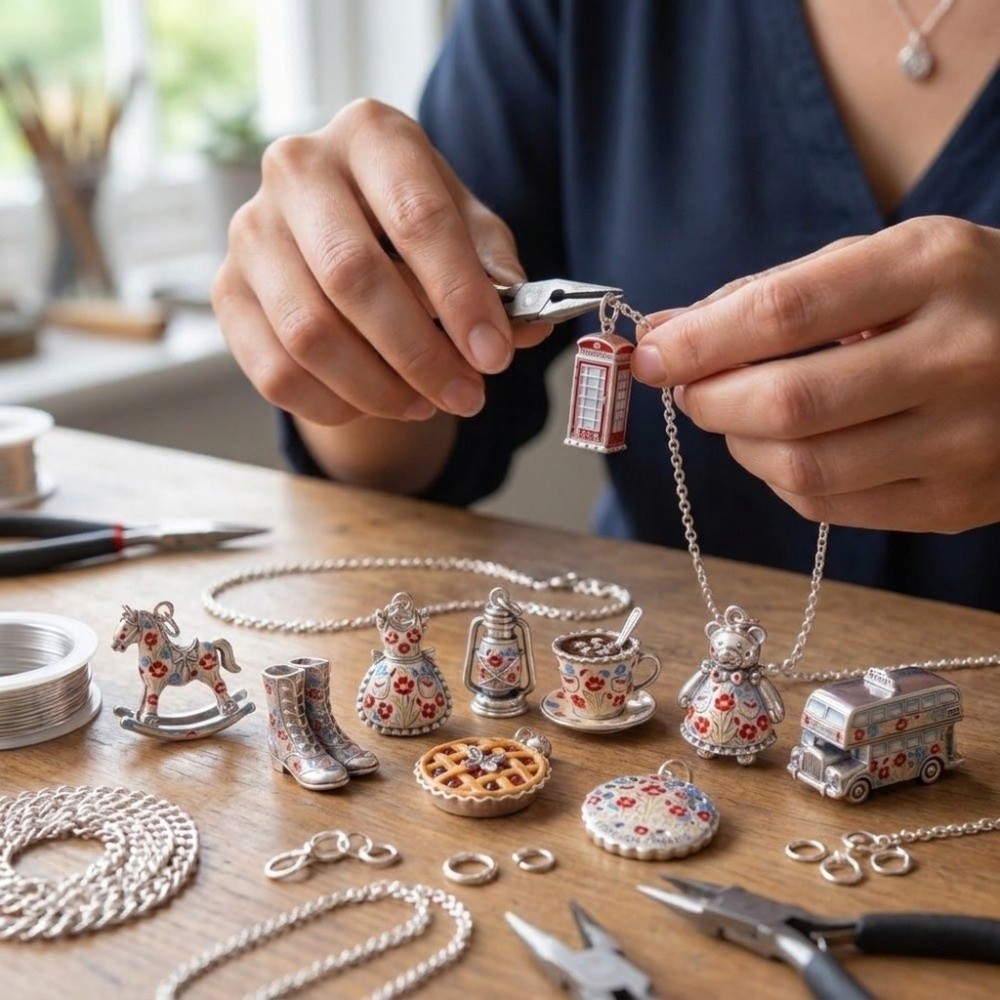 Leuke roestvrijstalen cartoonh - Jewelry Making London recensie en prijs